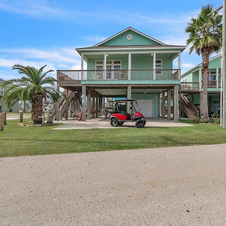 Steps To Beach Golf Cart About Time Beach Retreat Bolivar Peninsula المظهر الخارجي الصورة