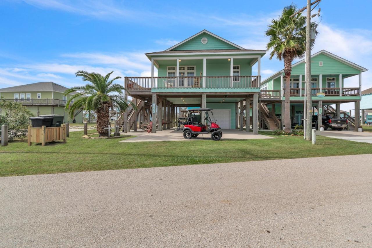 Steps To Beach Golf Cart About Time Beach Retreat Bolivar Peninsula المظهر الخارجي الصورة